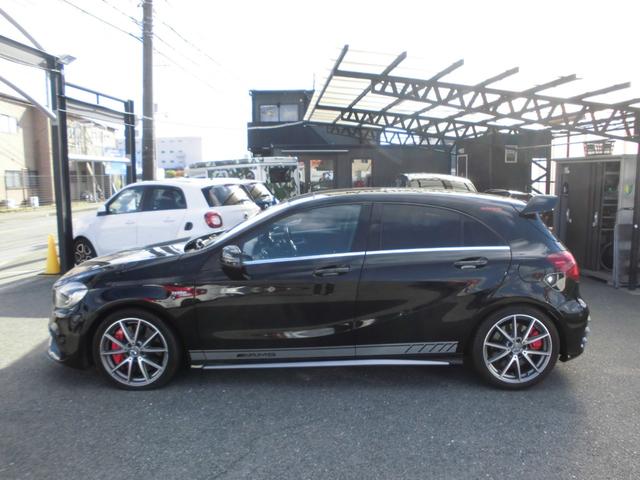 Ａクラス Ａ４５　４マチック　アドバンスドＰＫＧ　レーダーセーフティ　パノラマＳＲ　ＡＣＣ　パナメリカーナグリル　リアスポイラー　レースチップＸＬＲ　黒革パワーシート　シートヒーター　ナビＴＶ　ＥＴＣ　Ｂカメラ　ドラレコ　ＧＰＳ（5枚目）