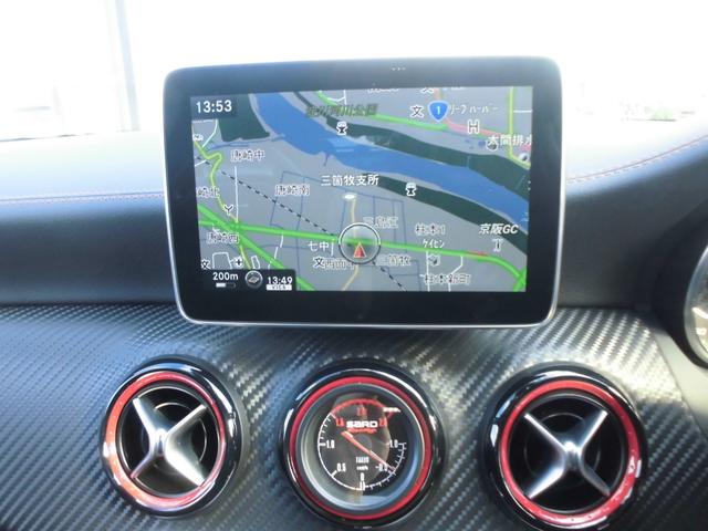 Ａクラス Ａ４５　４マチック　アドバンスドＰＫＧ　レーダーセーフティ　パノラマＳＲ　ＡＣＣ　パナメリカーナグリル　リアスポイラー　レースチップＸＬＲ　黒革パワーシート　シートヒーター　ナビＴＶ　ＥＴＣ　Ｂカメラ　ドラレコ　ＧＰＳ（10枚目）