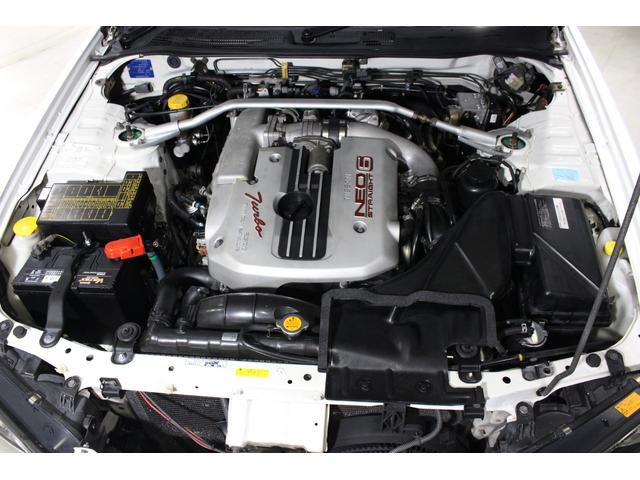スカイライン ２５ＧＴターボ　フルエアロ　ＢＬＩＴＺ前置きインタークーラー　ＴＥＩＮ車高調　ＦＧＫマフラー　ＬＥＤテール　ＨＫＳブローオフバルブ　ＵＲＡＳバンパー　キセノンライト　プライバシーガラス　ＢＢＳ１８ＡＷ（34枚目）