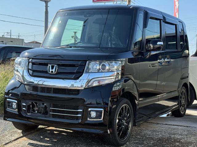 N-BOXカスタム G ターボSSブラックスタイルパッケージ 純正9インチナビ/バックカメラ/フルセグ/Bluetooth/衝突軽減ブレーキ/シートヒータ/ETC/両側パワスラ/クルコン/パドルハーフレザー/HID/LEDフォグ/ホンダD下取車/禁煙/車検整備付(49枚目)