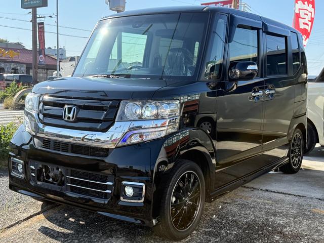 N-BOXカスタム G ターボSSブラックスタイルパッケージ 純正9インチナビ/バックカメラ/フルセグ/Bluetooth/衝突軽減ブレーキ/シートヒータ/ETC/両側パワスラ/クルコン/パドルハーフレザー/HID/LEDフォグ/ホンダD下取車/禁煙/車検整備付(62枚目)