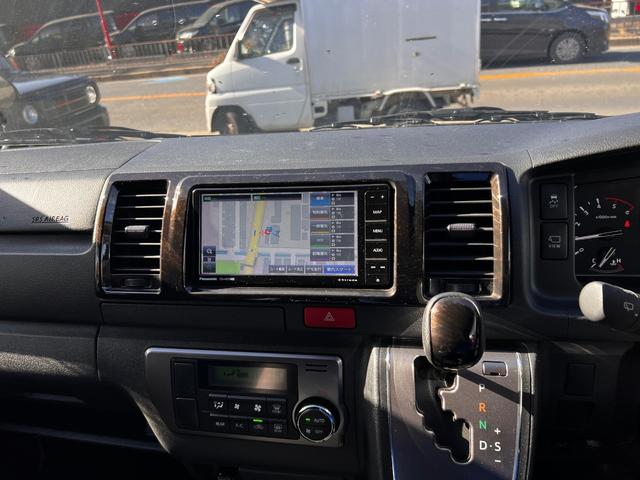 ハイエースバン スーパーＧＬ　ダークプライムＩＩ　ロングボディ　ディーゼルターボ　法人１オーナー両側パワースライドドア．デジタルインナーミラーユピテルドラレコパノラミックビューモニター　プリクラッシュブレーキ　車線逸脱警報装置　横滑り防止装置（34枚目）