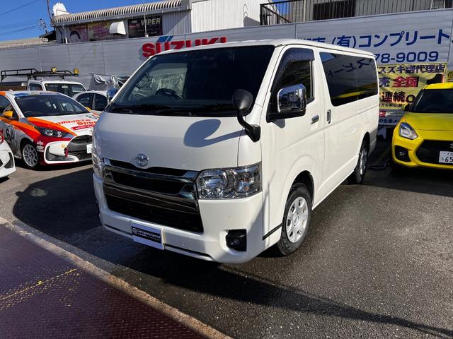 ハイエースバン スーパーＧＬ　ダークプライムＩＩ　ロングボディ　ディーゼルターボ　法人１オーナー両側パワースライドドア．デジタルインナーミラーユピテルドラレコパノラミックビューモニター　プリクラッシュブレーキ　車線逸脱警報装置　横滑り防止装置（41枚目）