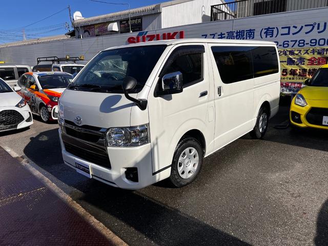 ハイエースバン スーパーＧＬ　ダークプライムＩＩ　ロングボディ　ディーゼルターボ　法人１オーナー両側パワースライドドア．デジタルインナーミラーユピテルドラレコパノラミックビューモニター　プリクラッシュブレーキ　車線逸脱警報装置　横滑り防止装置（46枚目）