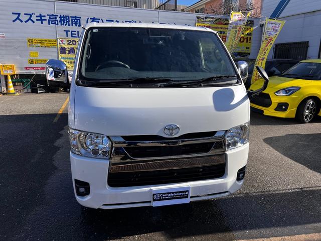 ハイエースバン スーパーＧＬ　ダークプライムＩＩ　ロングボディ　ディーゼルターボ　法人１オーナー両側パワースライドドア．デジタルインナーミラーユピテルドラレコパノラミックビューモニター　プリクラッシュブレーキ　車線逸脱警報装置　横滑り防止装置（51枚目）