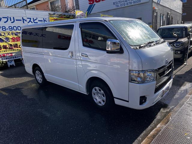 ハイエースバン スーパーＧＬ　ダークプライムＩＩ　ロングボディ　ディーゼルターボ　法人１オーナー両側パワースライドドア．デジタルインナーミラーユピテルドラレコパノラミックビューモニター　プリクラッシュブレーキ　車線逸脱警報装置　横滑り防止装置（61枚目）