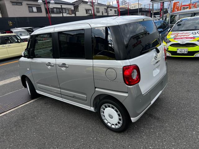 ムーヴキャンバス ストライプスＧ　衝突軽減　両側電動スライドドア　シートヒーター　ＬＥＤヘッド・フォグ　オートエアコン　オートライト　スマートキー　アイドリングストップ　横滑り防止　シートリフター　バニティミラー（22枚目）