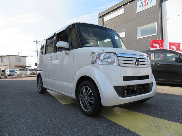 Ｎ－ＢＯＸ Ｇ・Ｌパッケージ　左パワースライドドア　純正アルミ　プッシュスタート　アイドリングストップ　衝突安全ボディ　ＥＳＣ　ベンチシート　オートエアコン　ウィンカードアミラー　ステアリングスイッチ（5枚目）