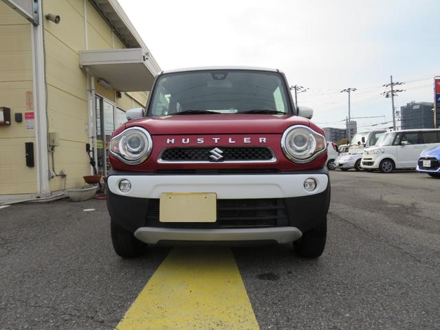ハスラー Jスタイル ナビ テレビ 禁煙車 アイドリングストップ 記録簿 衝突安全ボディ 衝突被害軽減システム シートヒーター スマートキー オートエアコン ベンチシート ESC フルフラット(4枚目)
