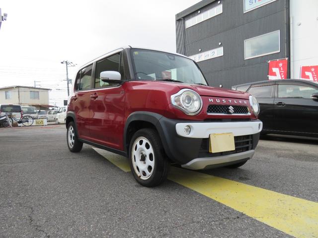 ハスラー Jスタイル ナビ テレビ 禁煙車 アイドリングストップ 記録簿 衝突安全ボディ 衝突被害軽減システム シートヒーター スマートキー オートエアコン ベンチシート ESC フルフラット(5枚目)