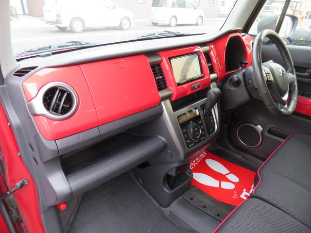 ハスラー Jスタイル ナビ テレビ 禁煙車 アイドリングストップ 記録簿 衝突安全ボディ 衝突被害軽減システム シートヒーター スマートキー オートエアコン ベンチシート ESC フルフラット(14枚目)