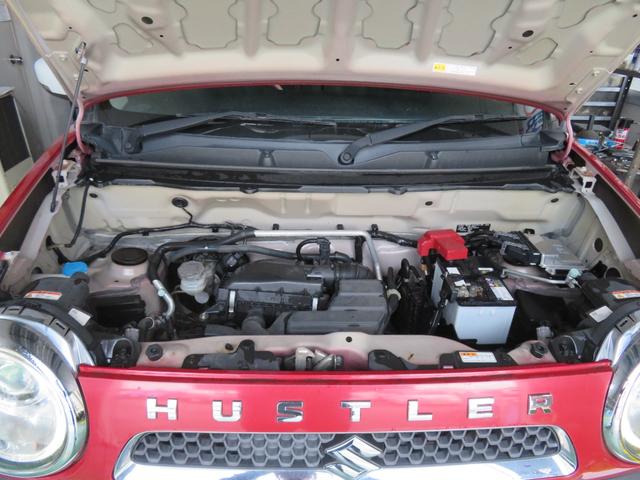 ハスラー Jスタイル ナビ テレビ 禁煙車 アイドリングストップ 記録簿 衝突安全ボディ 衝突被害軽減システム シートヒーター スマートキー オートエアコン ベンチシート ESC フルフラット(30枚目)