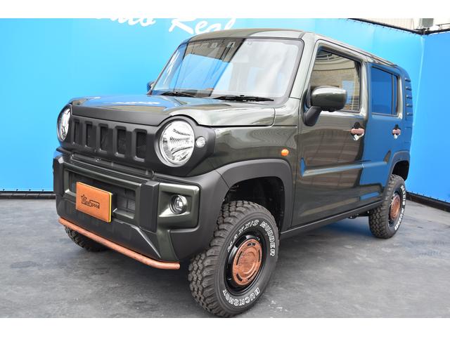 中古車 スズキ ハスラー ハイブリッドｇターボ ｒｅａｌｓｐｅｅｄデモカー 東京オートサロン２０２２出展車 ４インチリフトアップ 全方位カメラ １０インチフルセグナビ ナビ連動前後後ライブレコーダー ｅｔｃ 木目ラッピング ３年アフター保証 大阪 オートリアル