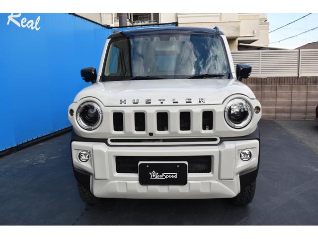 ハスラー タフワイルドターボ 全方位カメラ付9インチナビ オリジナルエアロ リアバンパーブラックペイント ガラスリッド 1インチリフトアップ CISCOtype2ホイール オープンカントリーR/Tホワイトレター マフラーカッター(5枚目)