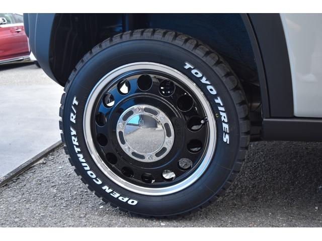 ハスラー タフワイルドターボ 全方位カメラ付9インチナビ オリジナルエアロ リアバンパーブラックペイント ガラスリッド 1インチリフトアップ CISCOtype2ホイール オープンカントリーR/Tホワイトレター マフラーカッター(22枚目)