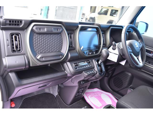 ハスラー タフワイルドターボ 全方位カメラ付9インチナビ オリジナルエアロ リアバンパーブラックペイント ガラスリッド 1インチリフトアップ CISCOtype2ホイール オープンカントリーR/Tホワイトレター マフラーカッター(23枚目)