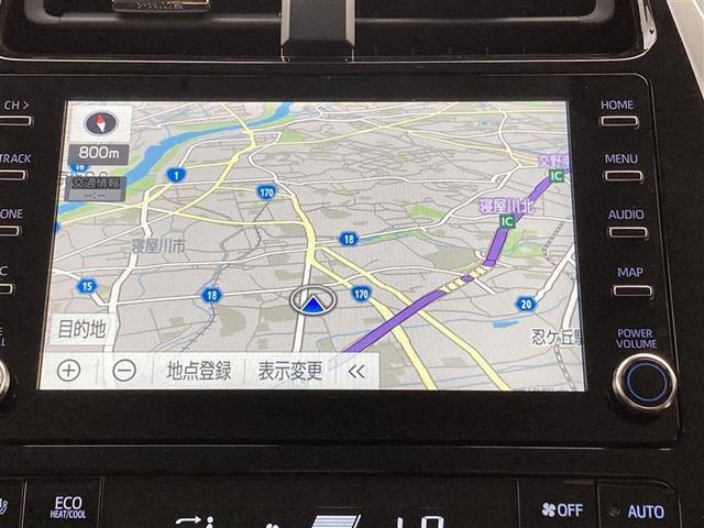 プリウス Ｓ　９インチディスプレイオーディオ（Ｔコネクトナビ）　バックモニター　ＡＣ１００Ｖ電源　ＥＴＣ　ＬＥＤヘッドライト　スマートキー　プッシュスタート　セーフティセンス　純正１５ＡＷ　社外ドラレコ（6枚目）