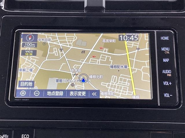 プリウス Ｓ　純正ナビ　バックモニター　ＥＴＣ　フルセグＴＶ　ＡＣ１００Ｖ電源　ＬＥＤヘッドライト　スマートキー　プッシュスタート　レーダークルーズコントロール　ブルートゥース　ＣＤ／ＤＶＤ再生　セーフティセンス（6枚目）