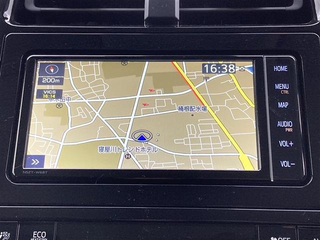 プリウス ＳセーフティプラスＩＩ　トヨタセーフティセンス　純正ナビ　フルセグＴＶ　パノラミックビューモニター　ＢＳＭ　コムテック製ドライブレコーダー　レーダークルーズコントロール　ナノイーエアコン　ＬＥＤヘッドライト　ＡＣ１００Ｖ電源（6枚目）