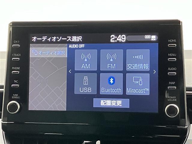 カローラツーリング ハイブリッド　ダブルバイビー　９インチディスプレイオーディオナビ　バックモニター　ＢＳＭ　シートヒーター　ステアリングヒーター　ＥＴＣ２．０　　ＬＥＤヘッドライト　　トヨタセーフティセンス　純正１７ＡＷ　ブルートゥース接続（7枚目）