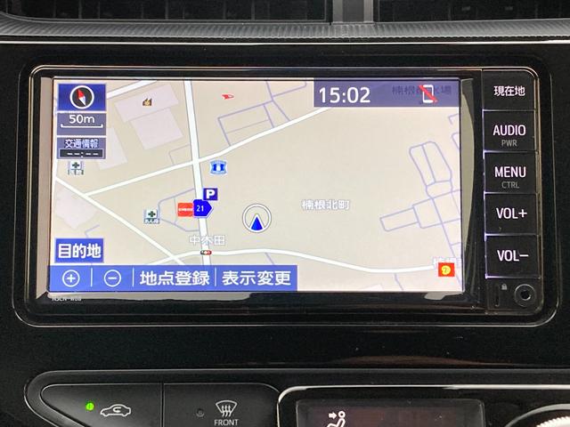 アクア S 純正ナビ 社外ドラレコ ETC ステアリングヒーター セーフティセンス CD再生 オートエアコン キーレスエントリー アイドリングストップ ワンセグTV(6枚目)