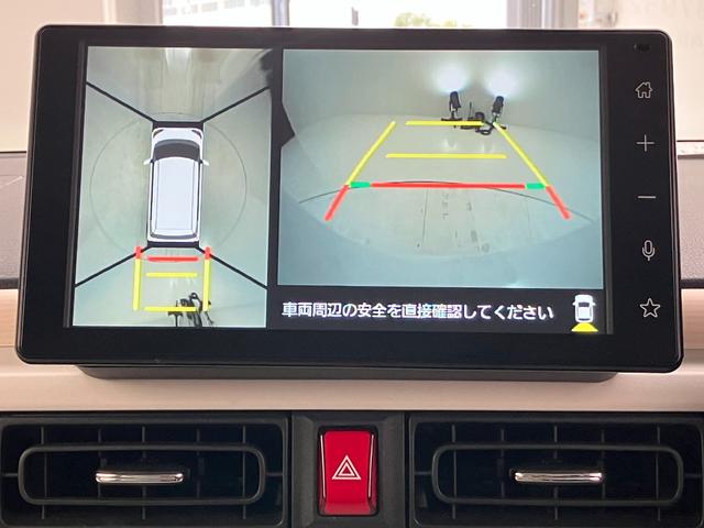 ムーヴキャンバス ストライプスＧ　９インチディスプレイオーディオ　フルセグＴＶ　全方位カメラ　シートヒーター　両Ｐスラ　純正ドラレコ　ＨＤＭＩ端子　ホットカップホルダー　ツートンカラー　スマートキー　ＬＥＤヘッドライト（8枚目）