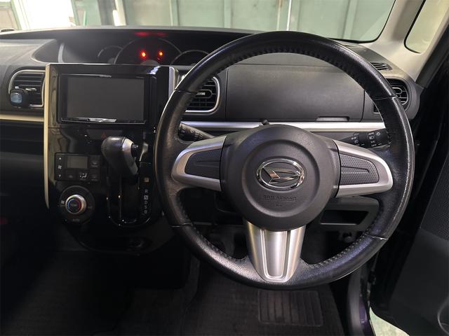 タント カスタムＲＳ　両側電動スライドドア　ナビ　ＬＥＤヘッドランプ　スマートキー　アイドリングストップ　ベンチシート　ＣＶＴ　盗難防止システム　ＡＢＳ　Ｂｌｕｅｔｏｏｔｈ　アルミホイール　衝突安全ボディ　エアコン（2枚目）
