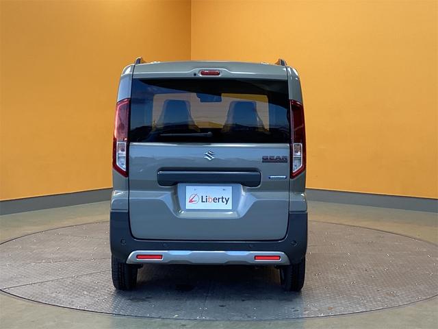 スペーシアギア ハイブリッドＸＺ　両側電動スライドドア　クリアランスソナー　オートクルーズコントロール　レーンアシスト　スマートキー　アイドリングストップ　電動格納ミラー　シートヒーター　ＣＶＴ　ＥＳＣ　オットマン　ルーフレール（7枚目）