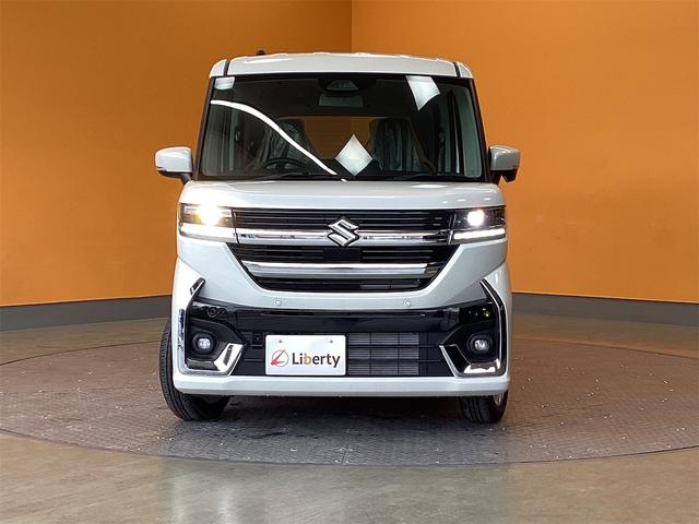 スペーシアカスタム ハイブリッドＧＳ　片側電動スライドドア　クリアランスソナー　オートクルーズコントロール　衝突被害軽減システム　電子パーキング　オートブレーキホールド　オートライト　スマートキー　電動格納ミラー　シートヒーター（5枚目）