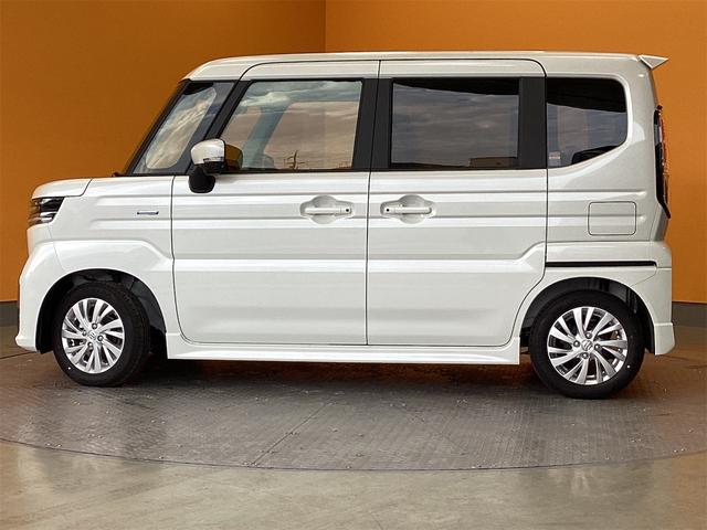 スペーシアカスタム ハイブリッドＧＳ　片側電動スライドドア　クリアランスソナー　オートクルーズコントロール　衝突被害軽減システム　電子パーキング　オートブレーキホールド　オートライト　スマートキー　電動格納ミラー　シートヒーター（6枚目）