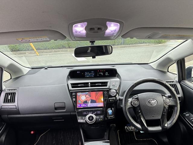 プリウスアルファ Ｓ　チューン　ブラックＩＩ　ワンオーナー車　アルパイン９インチナビ　モデリスタエアロ　フルセグＴＶ　Ｂｌｕｅｔｏｏｔｈ接続　ＤＶＤ再生可能　バックカメラ　シートヒーター　スマートキー　ＥＴＣ（5枚目）