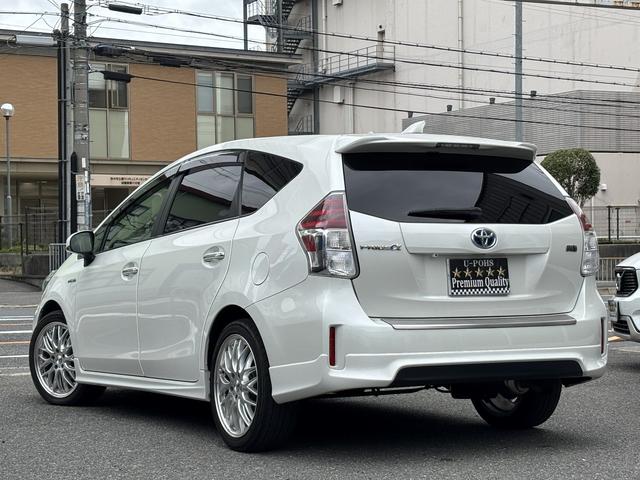 プリウスアルファ Ｓ　チューン　ブラックＩＩ　ワンオーナー車　アルパイン９インチナビ　モデリスタエアロ　フルセグＴＶ　Ｂｌｕｅｔｏｏｔｈ接続　ＤＶＤ再生可能　バックカメラ　シートヒーター　スマートキー　ＥＴＣ（11枚目）