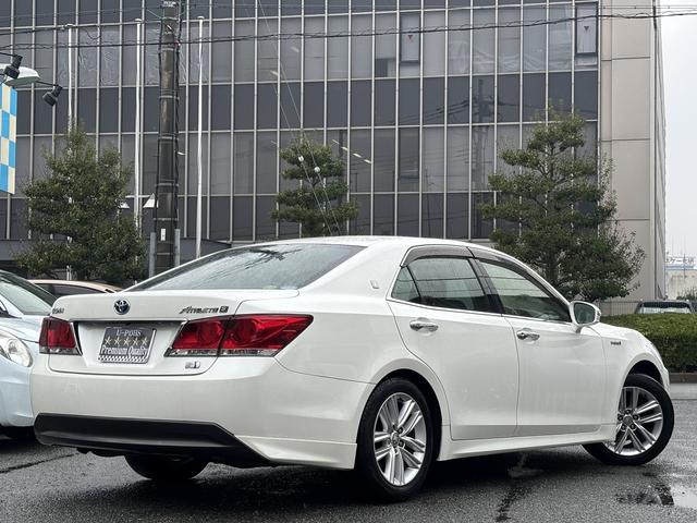 クラウンハイブリッド アスリートＳ　禁煙　メーカーナビ　フルセグテレビ　バックカメラ　スマートキー　パワーシート　シートヒーター　クルコン　ハンドルヒーター　純正１７インチアルミ（8枚目）