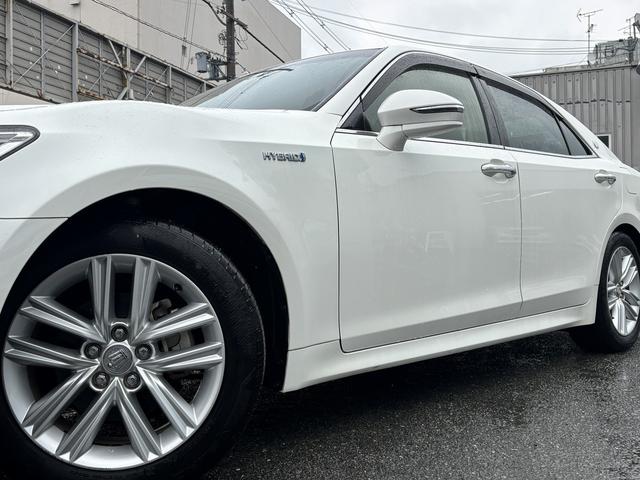 クラウンハイブリッド アスリートＳ　禁煙　メーカーナビ　フルセグテレビ　バックカメラ　スマートキー　パワーシート　シートヒーター　クルコン　ハンドルヒーター　純正１７インチアルミ（52枚目）