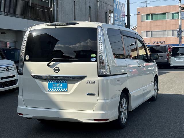 セレナ ハイウェイスター S-ハイブリッド Vセレクション ユーザー買取 禁煙車 両側パワースライドドア ETC クルーズコントロール バックカメラ フリップダウンモニター フルセグTV(9枚目)