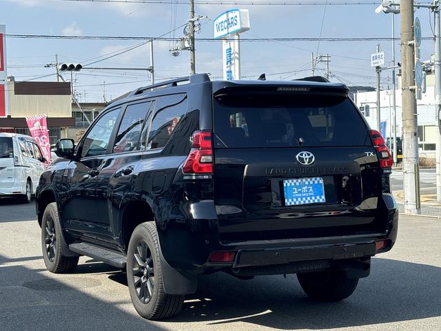 ランドクルーザープラド TX Lパッケージ マットブラックエディション 禁煙車 セーフティセンス ブラックルーフレール バックカメラ サイドカメラ エアーシート シートヒーター ETC 黒革シート 純正ナビ(13枚目)