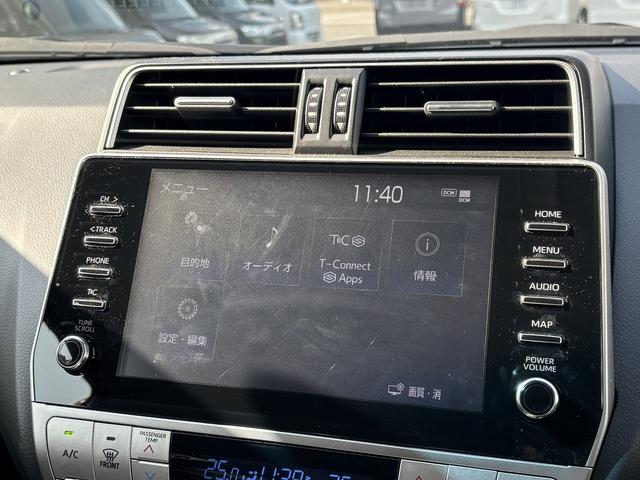 ランドクルーザープラド TX Lパッケージ マットブラックエディション 禁煙車 セーフティセンス ブラックルーフレール バックカメラ サイドカメラ エアーシート シートヒーター ETC 黒革シート 純正ナビ(35枚目)