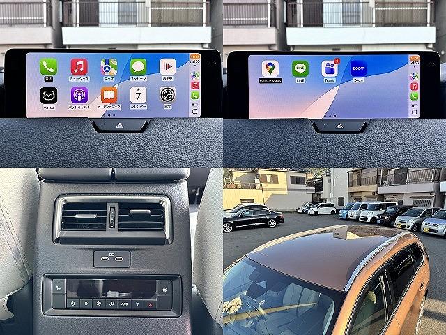 CX-80 XD Lパッケージ CarPlayナビ ドライバーモニタリング スマートブレーキサポート HUD BSM ステアリングヒーター パワーバックドア 前後シートヒーター 全周囲モニター フルセグ ベージュ革 TVキャンセラー(10枚目)