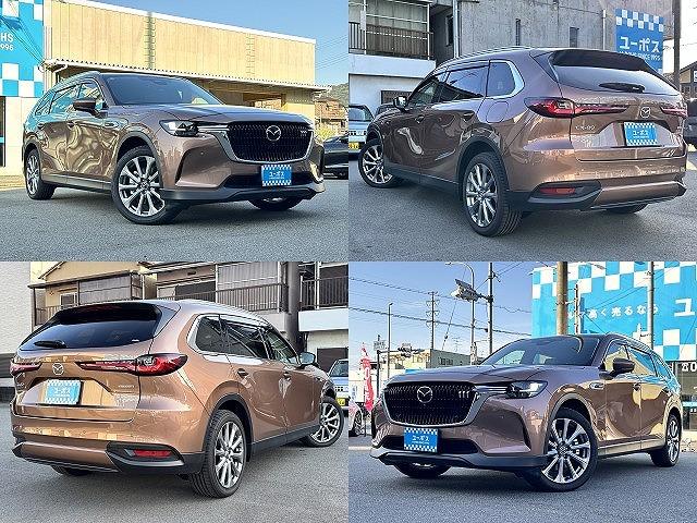 CX-80 XD Lパッケージ CarPlayナビ ドライバーモニタリング スマートブレーキサポート HUD BSM ステアリングヒーター パワーバックドア 前後シートヒーター 全周囲モニター フルセグ ベージュ革 TVキャンセラー(12枚目)