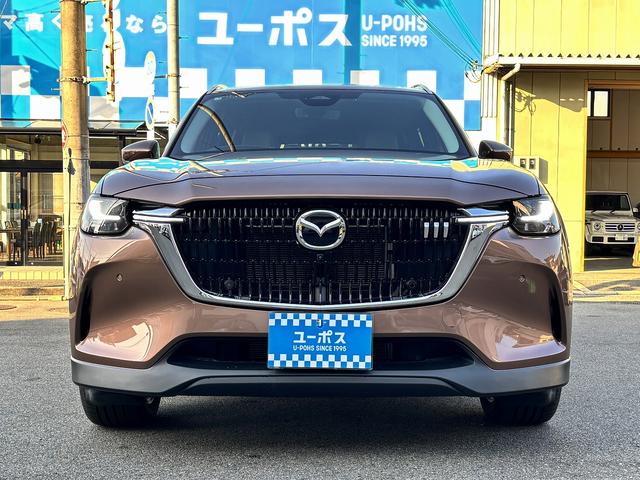 CX-80 XD Lパッケージ CarPlayナビ ドライバーモニタリング スマートブレーキサポート HUD BSM ステアリングヒーター パワーバックドア 前後シートヒーター 全周囲モニター フルセグ ベージュ革 TVキャンセラー(18枚目)