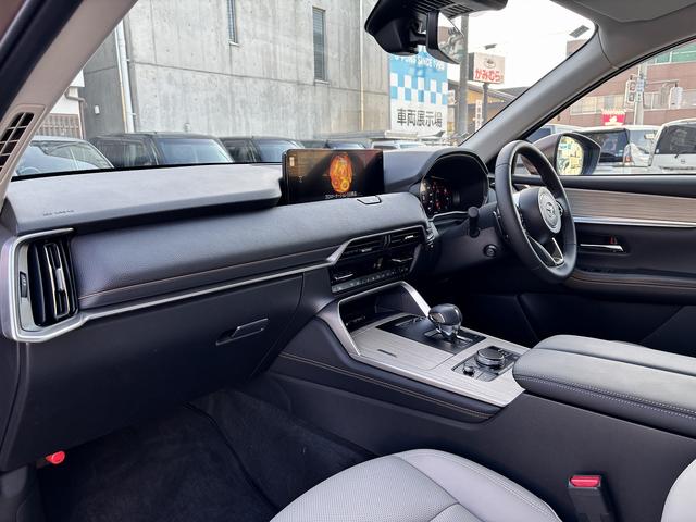 CX-80 XD Lパッケージ CarPlayナビ ドライバーモニタリング スマートブレーキサポート HUD BSM ステアリングヒーター パワーバックドア 前後シートヒーター 全周囲モニター フルセグ ベージュ革 TVキャンセラー(40枚目)