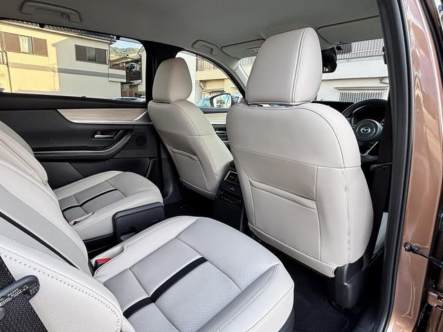 CX-80 XD Lパッケージ CarPlayナビ ドライバーモニタリング スマートブレーキサポート HUD BSM ステアリングヒーター パワーバックドア 前後シートヒーター 全周囲モニター フルセグ ベージュ革 TVキャンセラー(47枚目)