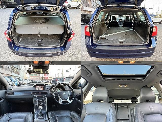 V70 オーシャンレースエディション サンルーフ コーナーセンサー BLIS ドライブレコーダー メーカー純正ナビ バックカメラ パワーバックドア スマートキー ETC レーンキーピング(14枚目)