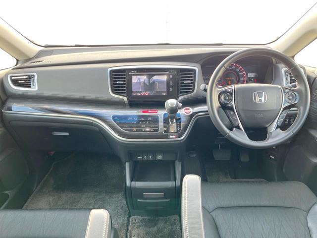 オデッセイ アブソルート・ＥＸ　ホンダメーカーナビ　両側電動ドア　全周囲カメラ　衝突被害軽減システム　禁煙車　ハーフレザーシート　運転席パワーシート　スマートキー　ＬＥＤヘッド　ビルトインＥＴＣ　オートライト　オートエアコン（2枚目）