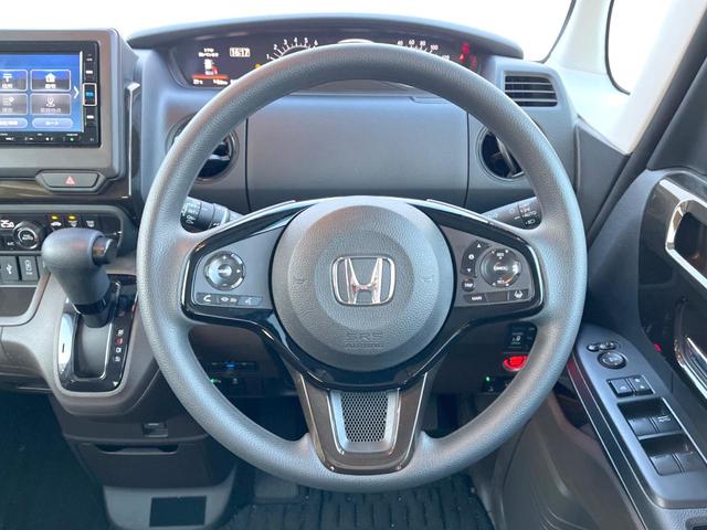 Ｎ－ＢＯＸ Ｌ　純正ナビ　バックカメラ　両側電動スライドドア　衝突被害軽減システム　レーダークルーズ　禁煙車　２トーンカラー　シートヒーター　ドラレコ　スマートキー　ＬＥＤヘッド　ＥＴＣ　車線逸脱警報　１オーナー（12枚目）