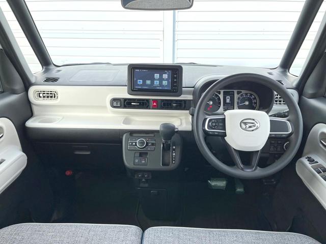 ムーヴキャンバス ストライプスＧ　純正ナビ　両側電動ドア　バックカメラ　衝突被害軽減システム　禁煙車　２トーンカラー　前席シートヒーター　ドラレコ　コーナーセンサー　スマートキー　ＬＥＤヘッド　ＥＴＣ　１オーナー　オートライト（2枚目）