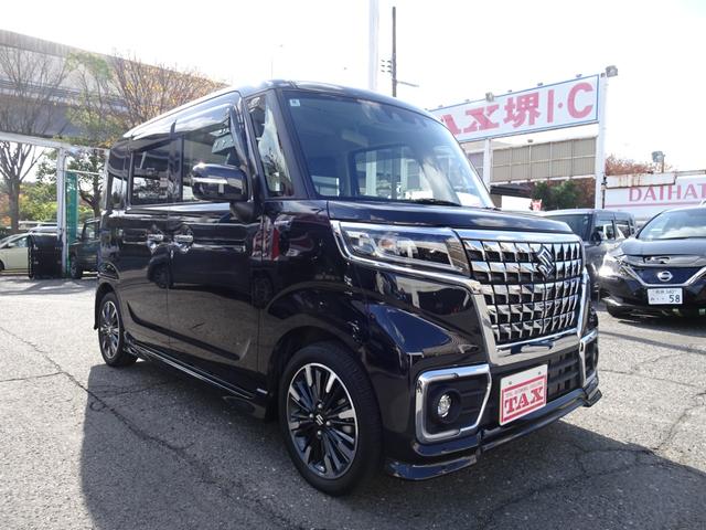 スペーシアカスタム ハイブリッドXS フルセグナビ Bluetooth パノラマモニター バックカメラ オートクルーズ シートヒーター ETC(3枚目)