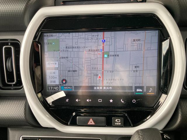 ハスラー ＨＹＢＲＩＤ　Ｘ　２型　ナビ　全方位カメラ　衝突軽減　オートライト　プッシュスタート　シートヒーター　オートエアコン　スズキセーフティーサポート　衝突被害軽減システム　アイドリングストップ　純正ナビ（5枚目）