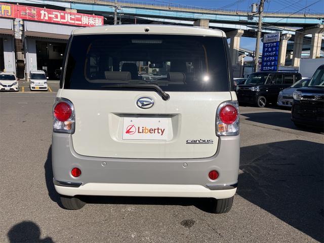 ムーヴキャンバス ＧメイクアップＶＳ　ＳＡＩＩＩ　ＥＴＣ　全周囲カメラ　両側電動スライドドア　ナビ　ＴＶ　クリアランスソナー　衝突被害軽減システム　オートマチックハイビーム　オートライト　スマートキー　アイドリングストップ　電動格納ミラー（16枚目）