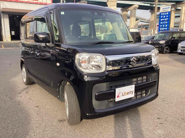 スペーシア ハイブリッドＸ　両側電動スライドドア　ナビ　ＴＶ　クリアランスソナー　レーンアシスト　衝突被害軽減システム　スマートキー　アイドリングストップ　電動格納ミラー　シートヒーター　ベンチシート　ＣＶＴ（10枚目）